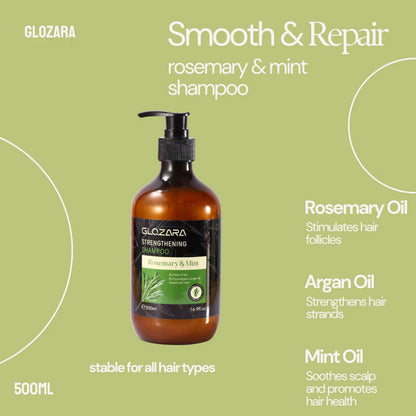 Glozara Rosemary & Mint – Strengthening Shampoo